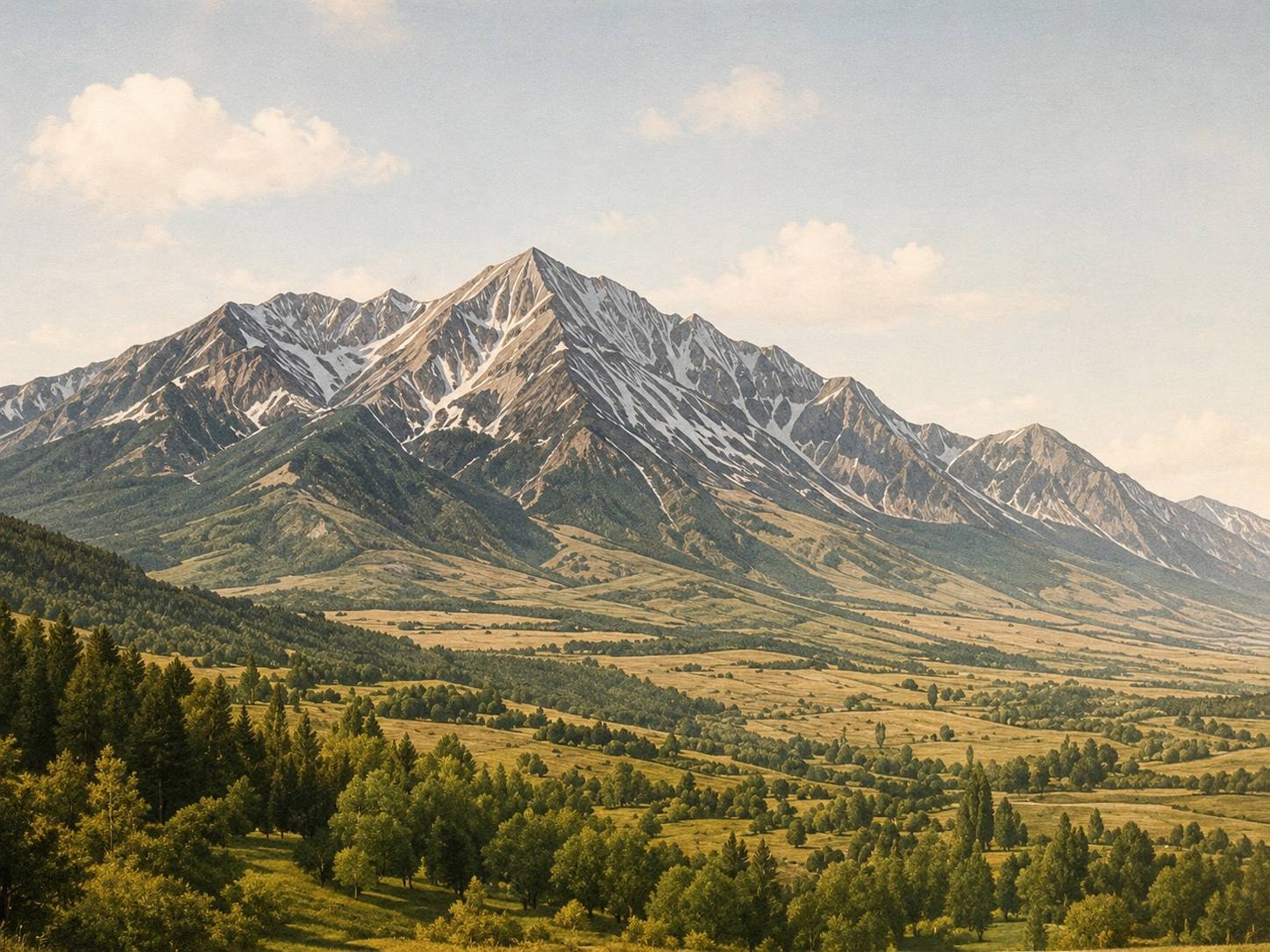 The Roaring Fork Valley beneath Mount Sopris